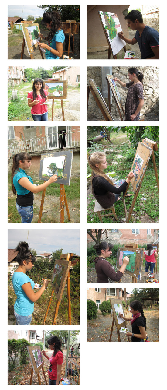 Студенты. Слева на право: Ани, Геворк, Джульетта, Рузанна, Жанна, Нахшун, Сатеник, Сирун, Мэри и Гегануш. Студенты. Слева на право: Ани, Геворк, Джульетта, Рузанна, Жанна, Нахшун, Сатеник, Сирун, Мэри и Гегануш.