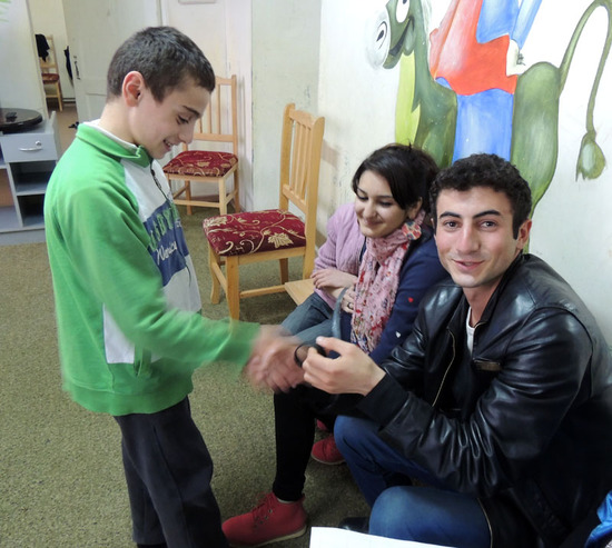 Лика, Вова с Самвеликом. Лика, Вова с Самвеликом.