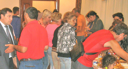 Украинские беженцы, размещенные на территории ОАО "Курорт "Нальчик". КБР, 19 июня 2014 г. Фото Людмилы Маратовой для "Кавказского узла"