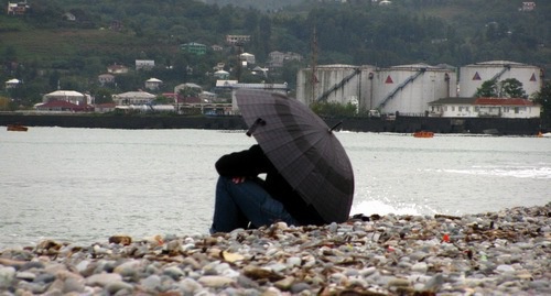 Батуми в осеннее ненастье. Аджария, Грузия. Фото Юлии Кашеты для "Кавказского узла".
