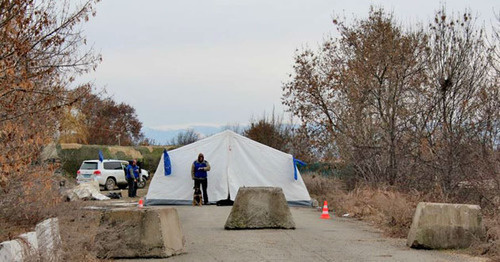 Административная граница Грузии и Южной Осетии. Село Эргнети. Фото: Zarina Sanakoeva (RFE/RL) Административная граница Грузии и Южной Осетии. Село Эргнети. Фото: Zarina Sanakoeva (RFE/RL)