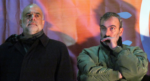 Лидер партии «Наследие» Раффи Ованнисян и лидер движения «100-летие без режима» Жирайр Сефилян. Фото тиграна Петросяна для "Кавказского узла" Лидер партии «Наследие» Раффи Ованнисян и лидер движения «100-летие без режима» Жирайр Сефилян. Фото тиграна Петросяна для "Кавказского узла"