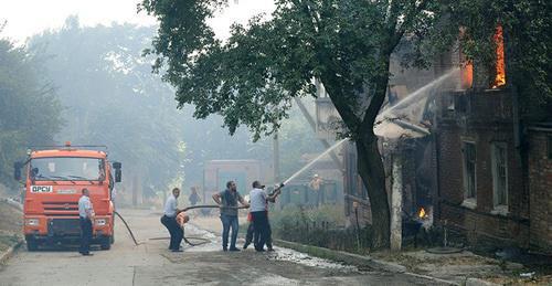 Тушение пожара в Ростове-на-Дону. 21 августа 2017 г. Фото © Sputnik/ Сергей Пивоваров

