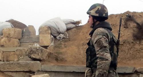 Военнослужащий Армии обороны Нагорного Карабаха. Фото Алвард Григорян для "Кавказского узла". Военнослужащий Армии обороны Нагорного Карабаха. Фото Алвард Григорян для "Кавказского узла".