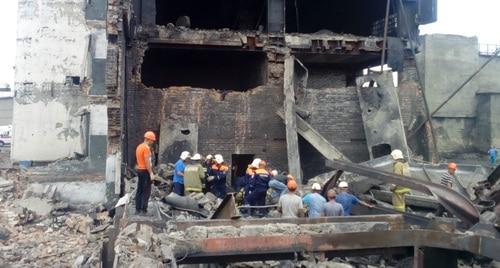 Обрушение стены здания на территории закрытой шахты в Ростовской области. Фото предоставлено "Кавказскому узлу" очевидцем