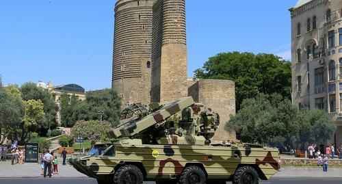 ЗРК 9К33-1Т "ОСА1т". Фото Азиза Каримова для "Кавказского узла" ЗРК 9К33-1Т "ОСА1т". Фото Азиза Каримова для "Кавказского узла"