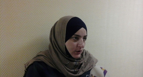 Залина Габибуллаева на круглом столе в Москве 14 декабря. Фото Рустам Джалилов для "Кавказского узла".
