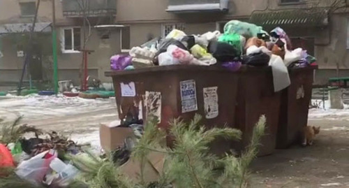 Мусорные баки в Прохладном. КБР. Кадр из видео пользователя eco_nalchik
https://www.instagram.com/p/BsmzlJTlPGI/