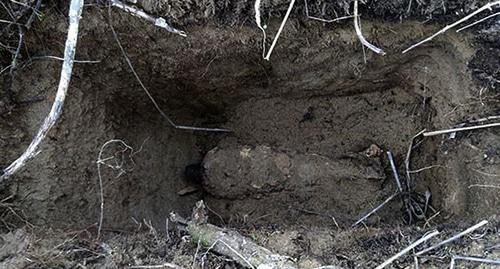 Минометная мина времен Великой Отечественной войны Фото: пресс-служба ЮВО
Минометная мина времен Великой Отечественной войны Фото: пресс-служба ЮВО