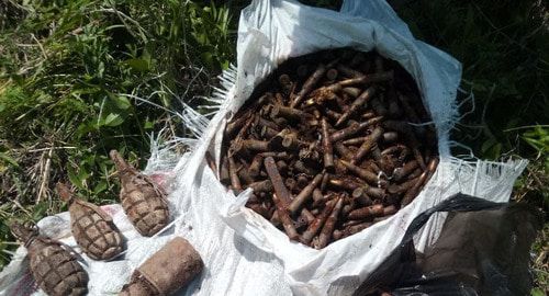 Боеприпасы, найденные во время раскопок поисковым отрядом. Фото предоставлено О. Заруцким Боеприпасы, найденные во время раскопок поисковым отрядом. Фото предоставлено О. Заруцким