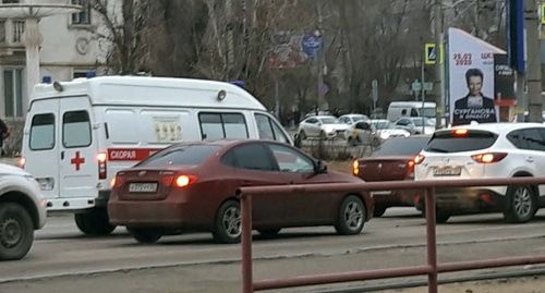 Скорая помощь едет на вызов. Фото Татьяны Филимоновой для "Кавказского узла"