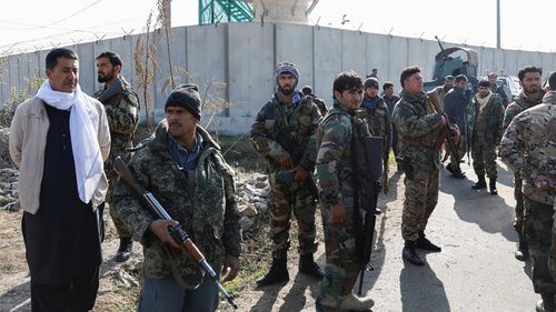 Военные на авиабазе Баграм в Афганистане. Reuters © Mohammad Ismail
