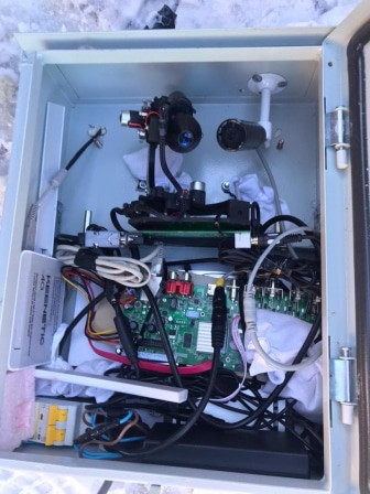 Аппаратура слежения, снятая Новиковым. Фото Вячеслава Ященко для "Кавказского узла".