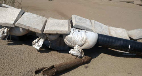 Реактивный снаряд от системы залпового огня БМ-13 «Катюша». Фото: пресс-служба ЮВО
