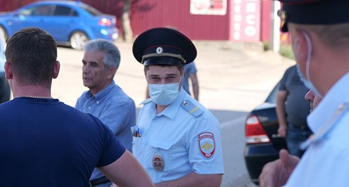 Сотрудники полиции. Фото Вячеслава Прудникова для "Кавказского узла"