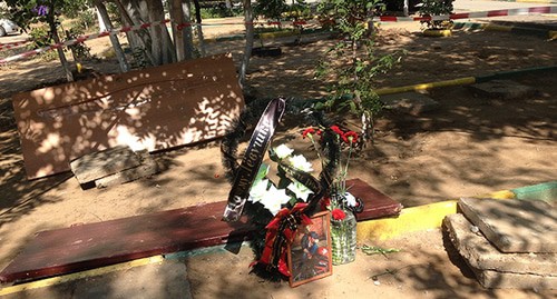 На месте гибели ребенка. Астрахань. Фото Алены Садовской для "Кавказского узла"