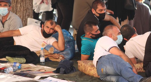 Акция протеста "Хочу в Россию". Фото Тиграна Петросяна для "Кавказского узла"