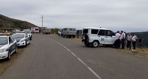 На границе Армении и Нагорного Карабаха. Фото: official site of the MES of Artsakh
