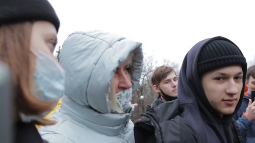  Светлана Шишканова на митинге 31.01.21. Кадр видео 
Блокнот Rostov https://www.youtube.com/watch?v=-BjYM3l1WNU&feature=emb_logo