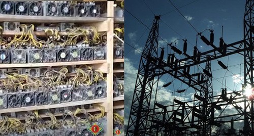 Майнинг. Электросеть. Абхазия. Коллаж "Кавказского узла". Скриншот видео: пресс-служба МВДРА, Flickr.com Майнинг. Электросеть. Абхазия. Коллаж "Кавказского узла". Скриншот видео: пресс-служба МВДРА, Flickr.com