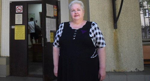 Ольга Гануша перед оглашением приговора, 13 июля 2021 года. Фото Константина Волгина для "Кавказского узла"
