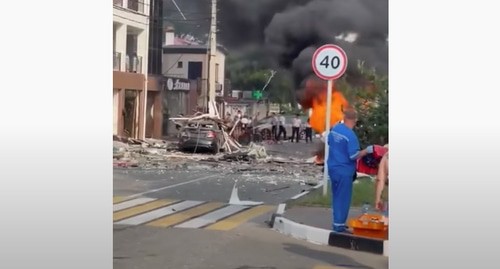 Последствия  взрыва в гостинице Геленджика. Кадр видео 
Юра Озаровский
 https://www.youtube.com/watch?v=_F7iyNxZi1o 