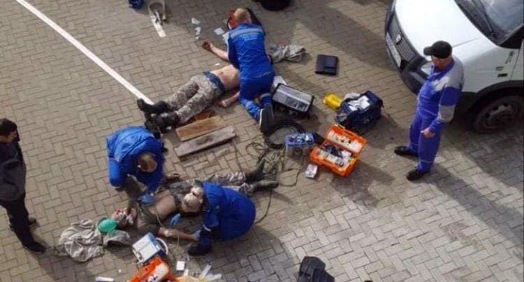 Реанимация пострадавших водолазов. Скриншот сообщения instagram.com/gelen_chp
