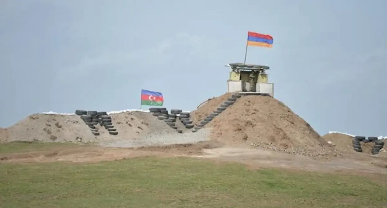 Граница Армении и Азербайджана. Фото: https://ru.aravot.am/2023/02/04/402934/