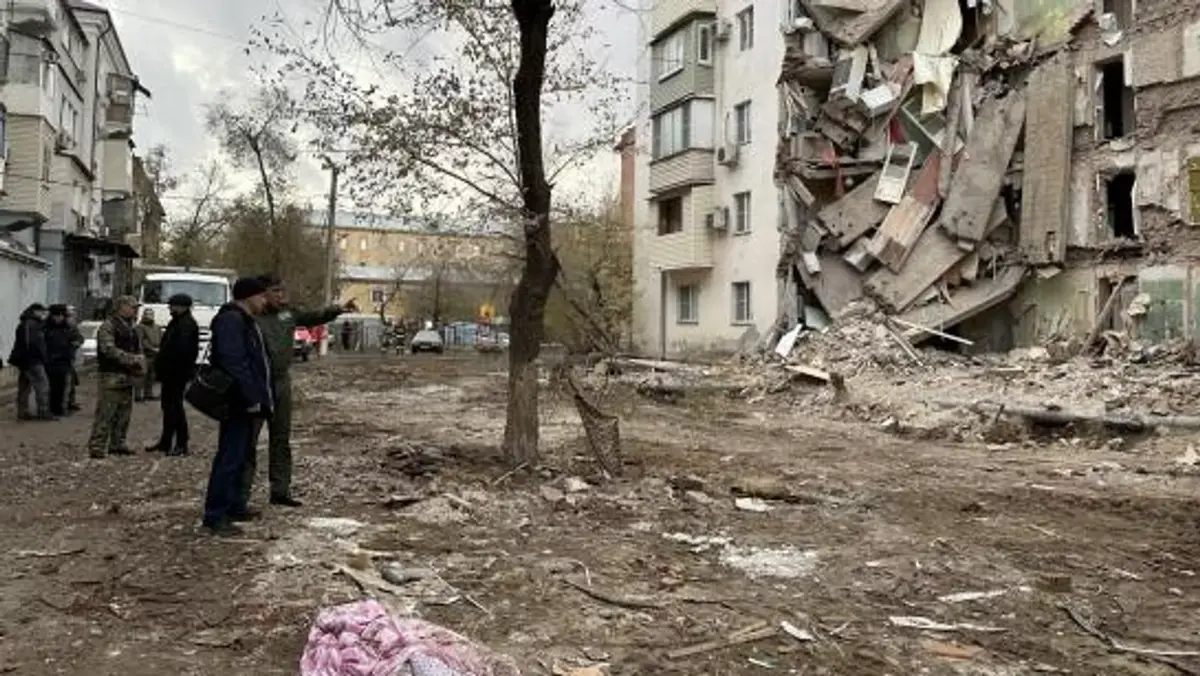 Обрушившийся дом на улице Вокзальной. Фото : СУ СК РФ по Астраханской области Обрушившийся дом на улице Вокзальной. Фото : СУ СК РФ по Астраханской области