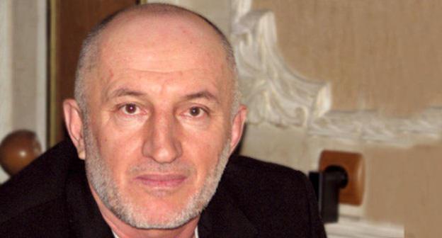 Ахмеднаби Ахмеднабиев на пресс-конференции, посвященной безопасности журналистов 14.01.2013. Фото Светланы Свистуновой для "Кавказского узла".