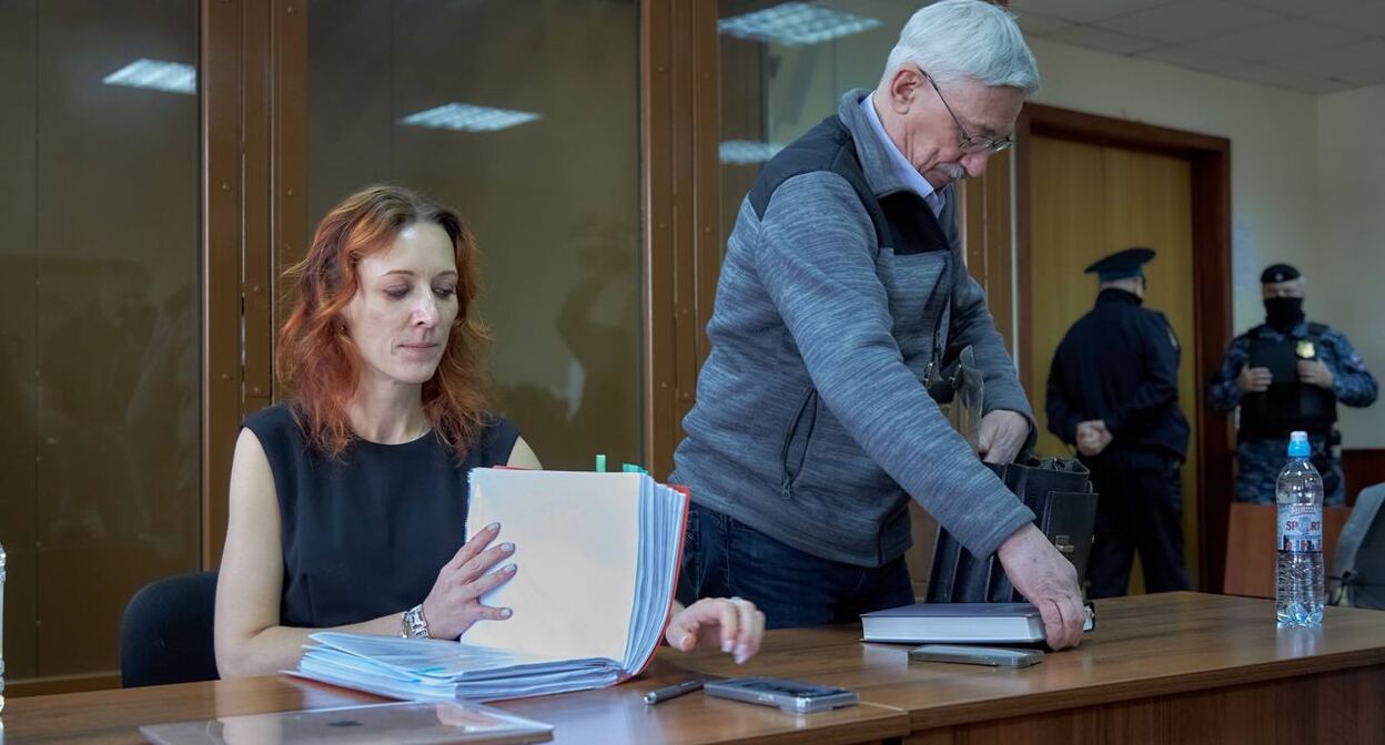 Катерина Тертухина и Олег Орлов. Фото: Андрей Рушайло-Арно. https://memorialcenter.org  включен в реестр иностранных агентов