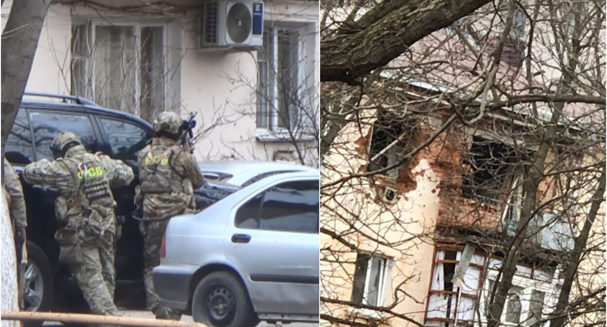 Коллаж “Кавказского узла”. Фото https://t.me/bazabazon/25583, http://nac.gov.ru/hronika-sobytiy-kontrterroristicheskie-operacii/v-respublike-ingushetiya.html
