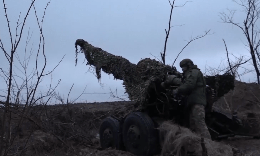 Российский военный. Стоп-кадр из Telegram-канала Минобороны России от 29.03.24, https://t.me/mod_russia/37156
