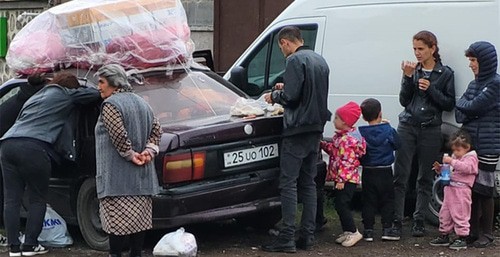 Беженцы из Нагорного Карабаха. Фото Алвард Григорян для "Кавказского узла"


