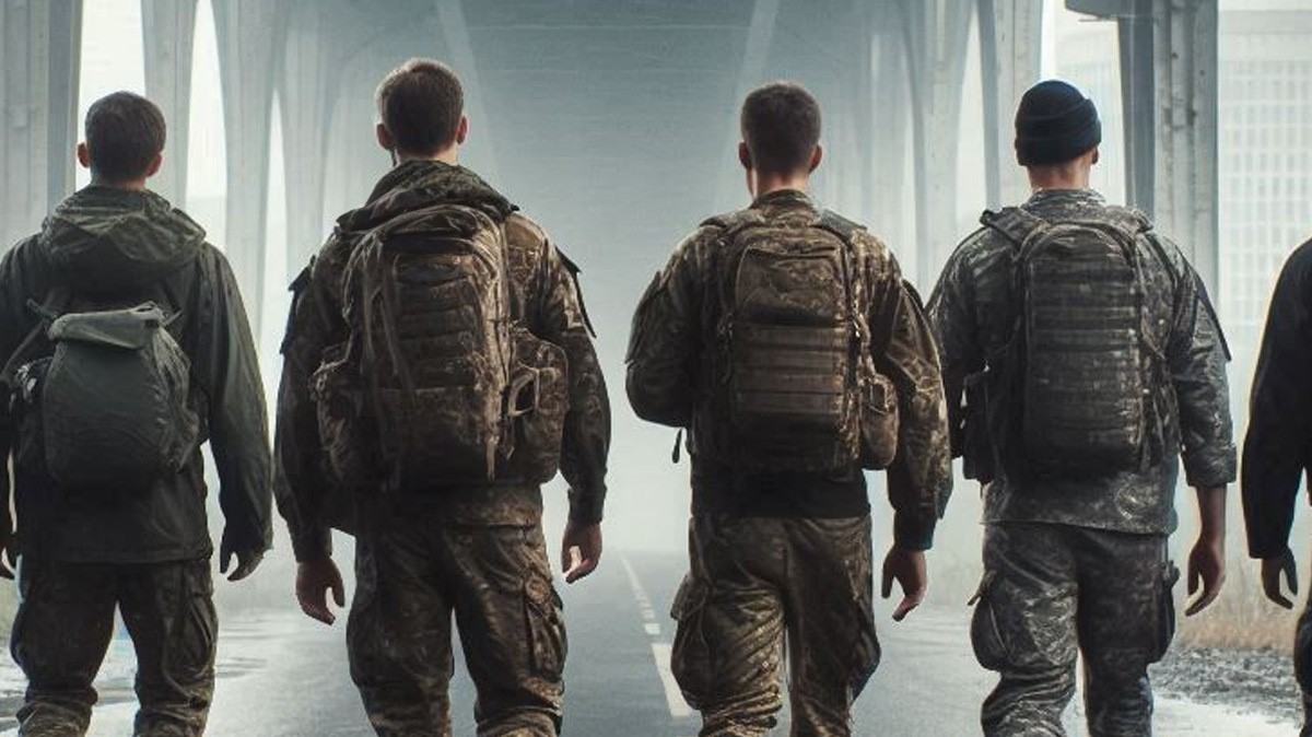 Военные на СВО. Иллюстрация создана «Кавказским узлом» с помощью ИИ в программе Copilot.