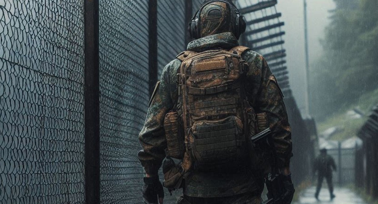 Военный на СВО. Иллюстрация создана "Кавказским узлом" с помощью ИИ в программе Copilot