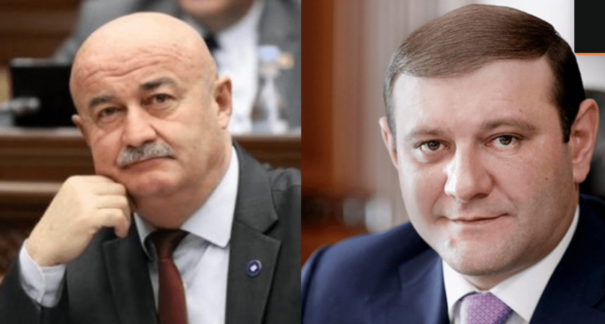 Овик Агазарян и Тарон Маргарян. Коллаж "Кавказского узла". Скриншот фото https://newsarmenia.am/news/armenia/eks-meru-erevana-deputatu-taronu-margaryanu-predyavleno-obvinenie-/ и https://newsarmenia.am/news/armenia/deputatu-oviku-agazaryanu-predyavleno-obvinenie-/