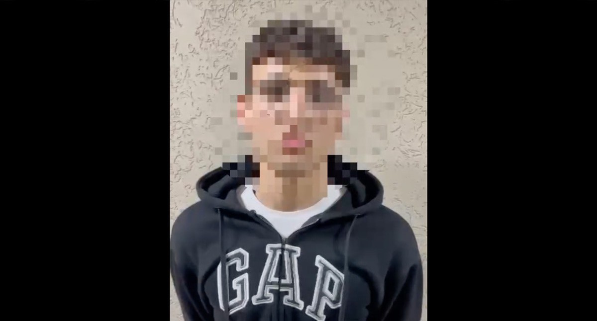 Задержанный студент. Источник: t.me/mvd_23