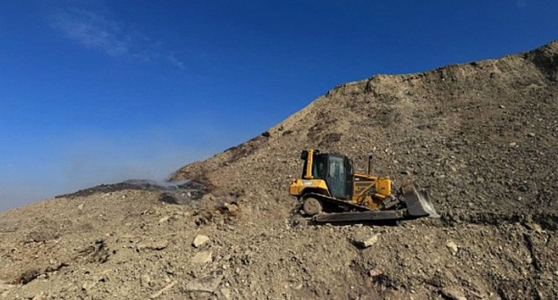 Мусорный полигон в Новороссийске. 10 апреля 2025 г. Фото: администрация Новороссийска