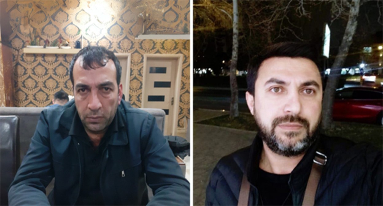 Гюндуз Мирзоев (слева) и Заур Аскеров. Фото: https://www.meydan.tv/ru/article/chleny-partii-narodnogo-fronta-obvinyayutsya-v-antigosudarstvennyh-prizyvah/