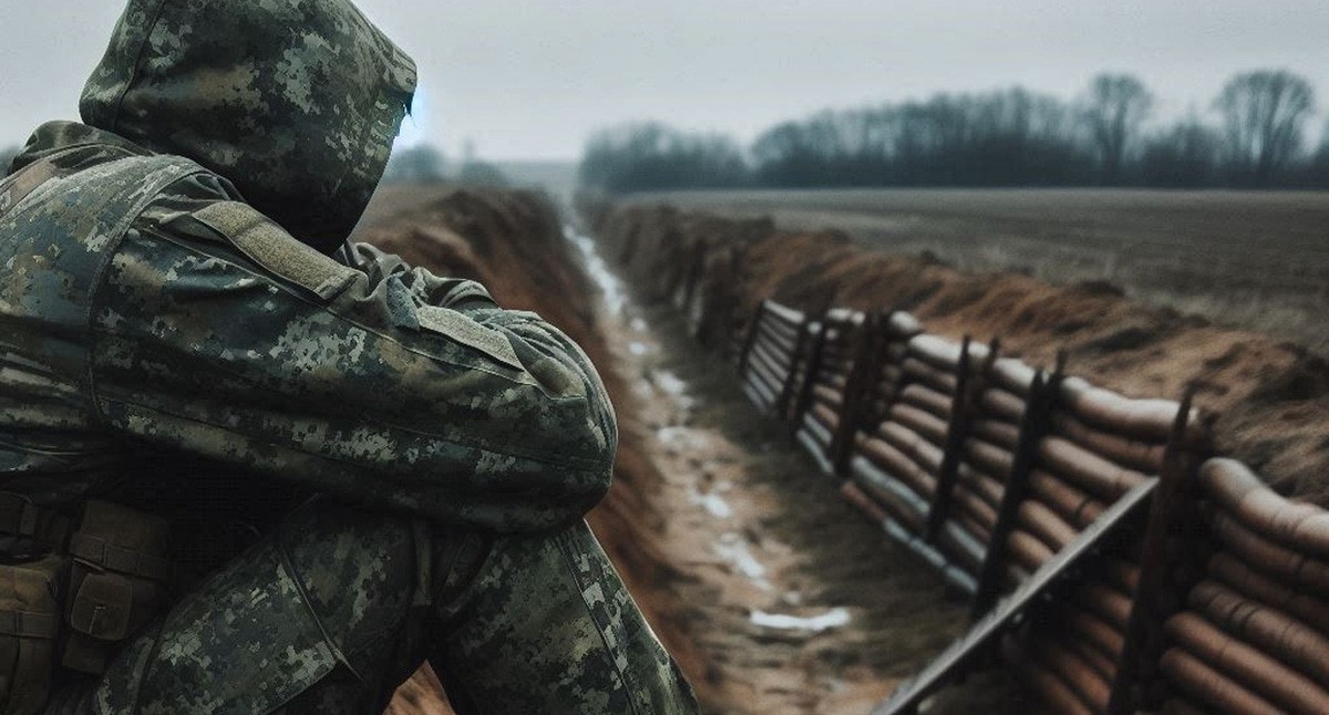 Военный на СВО. Иллюстрация создана "Кавказским узлом" с помощью ИИ в программе Copilot