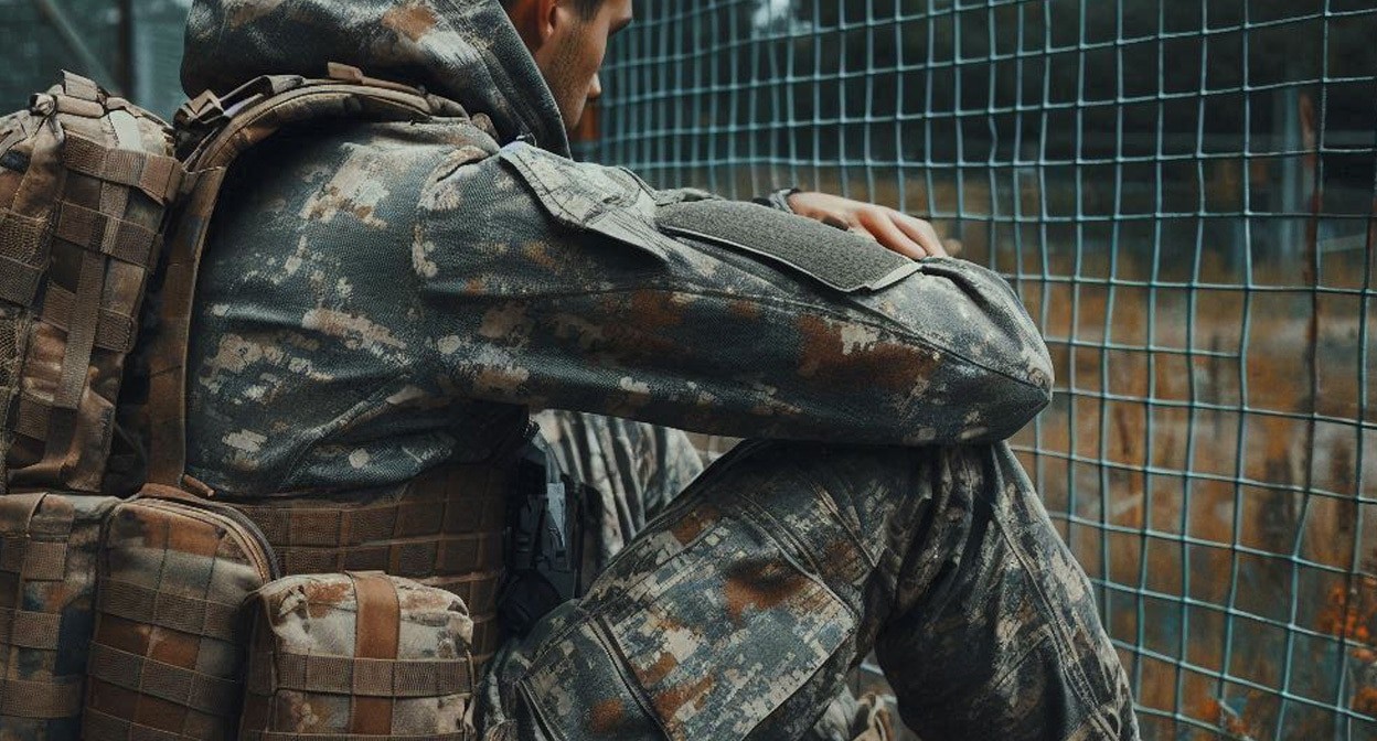 Военный на СВО. Иллюстрация создана "Кавказским узлом" с помощью ИИ в программе Copilot