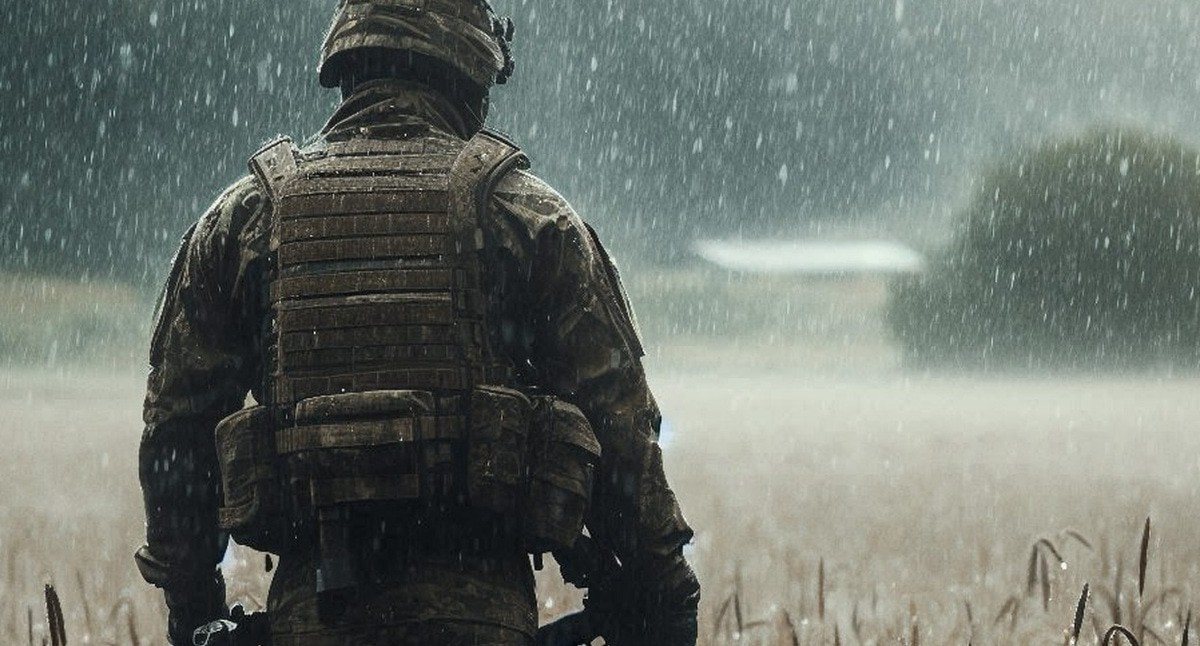 Военный на СВО. Иллюстрация создана "Кавказским узлом" с помощью ИИ в программе Copilot