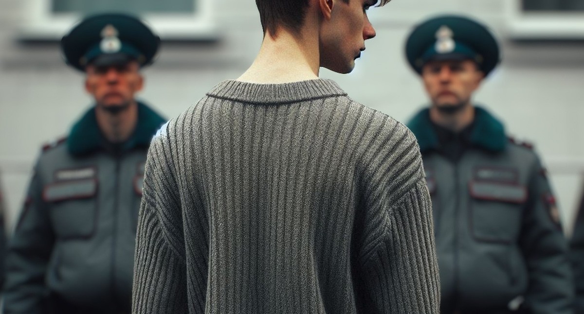 Подросток и полицейские. Иллюстрация создана "Кавказским узлом" с помощью ИИ в программе Copilot