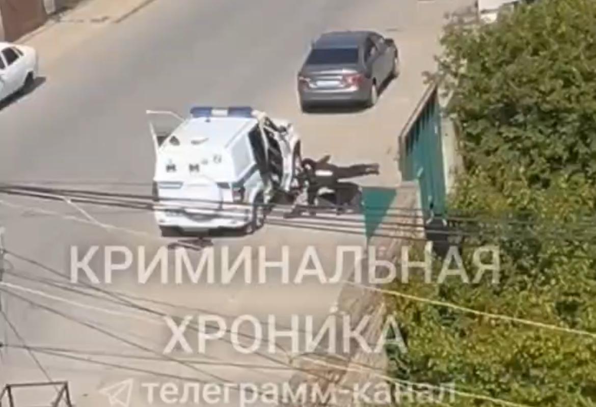 Перестрелка в Махачкале. 5 мая 2025 года. Скриншот видео Телеграм-канала "Криминальная хроника"