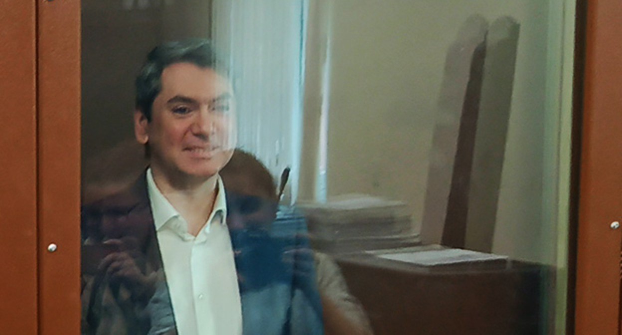 Григорий Мельконьянц в зале суда. Фото корреспондента "Кавказского узла"