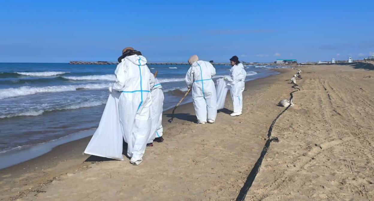 Уборка пляжа в Анапе. 16 мая 2025 г. Фото: https://t.me/opershtab23/13494