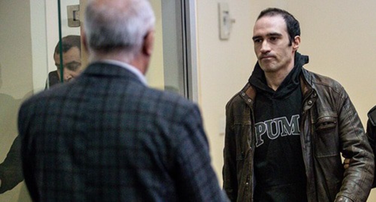 Мартин Райан в зале суда. Фото Азиза Каримова для "Кавказского узла"