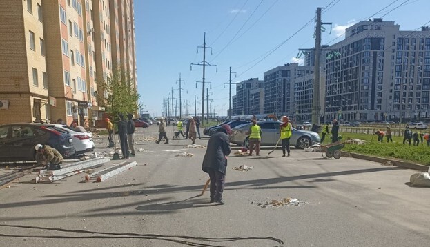 На месте взрыва газа в Ставрополе 21 мая 2025 года. Фото из телеграм-канала администрации Ставрополя.