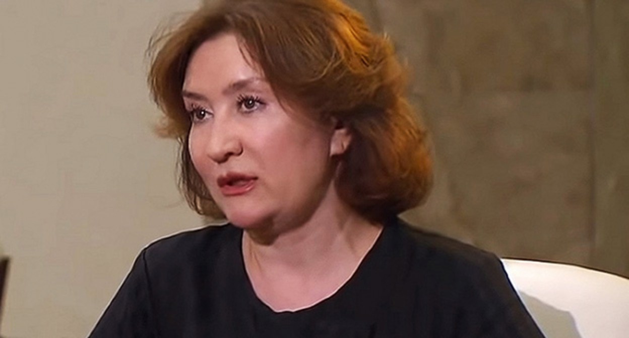 Елена Хахалева. Скриншот эфира телеканала "Россия 1"